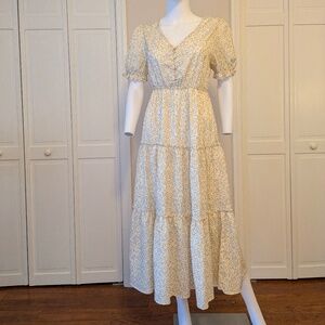 Adorable Sophie & Hailee Floral Midi Dress - Cottagecore Vibes